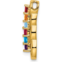 14K Yellow Gold 6-Stone Family Pendant Mounting for Round Stones - 2.5mm Each by Oro Pregiato