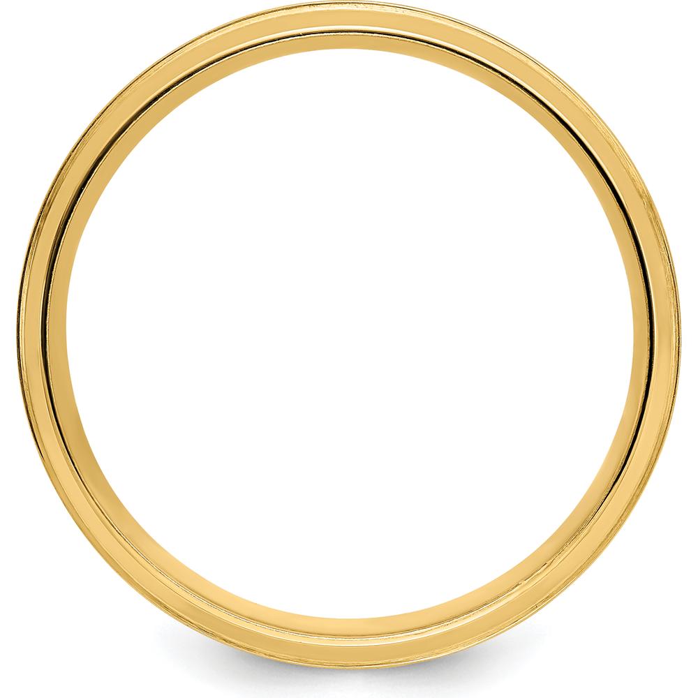 14K Yellow Gold 6mm Comfort Fit Brushed Satin Wedding Band - Heavyweight Design by Luciano & Cie