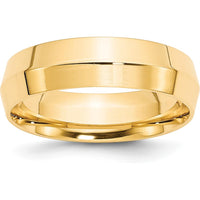 14K Yellow Gold 6mm Knife Edge Comfort Fit Wedding Band - Size 12 by Luciano & Cie