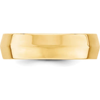 14K Yellow Gold 6mm Knife Edge Comfort Fit Wedding Band - Size 12 by Luciano & Cie