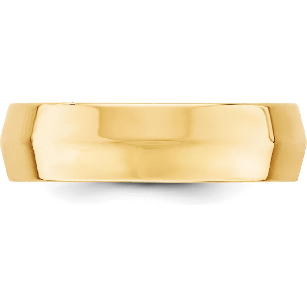 14K Yellow Gold 6mm Knife Edge Comfort Fit Wedding Band - Size 12 by Luciano & Cie
