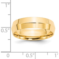 14K Yellow Gold 6mm Knife Edge Comfort Fit Wedding Band - Size 12 by Luciano & Cie