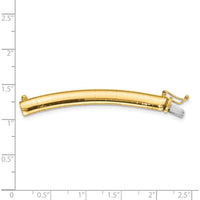 14K Yellow Gold 6mm Lightweight Domed Omega Necklace Extender - 2 Inches in Length by Oro Pregiato