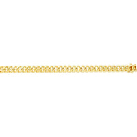 14K Yellow Gold 7.1mm Classic Miami Cuban Chain Necklace with Box Lock - 20" by Orozza Fine Jewelry