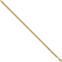 14K Yellow Gold 7" 2.3mm Franco Chain Bracelet with Lobster Clasp by Oro Pregiato