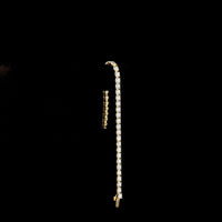 14K Yellow Gold 7.5-Inch Tennis Bracelet with 39 Prong-Set Round Lab Diamonds - 9.81 Carats Total Weight, E-F Color VS2 Clarity - Covaloro Fine Jewelry