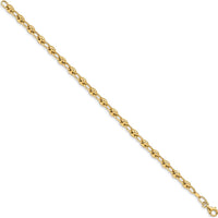 14K Yellow Gold 7.5" Polished Fancy Link Bracelet - Elegant Unisex Design by 0