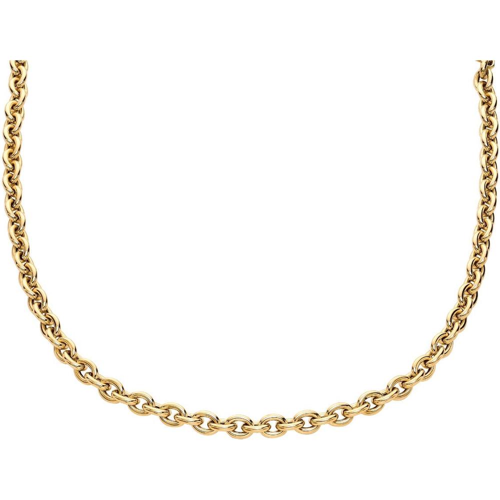 14K Yellow Gold 7.5" Polished Oval Cable Link Bracelet with Lobster Clasp by Orozza Fine Jewelry