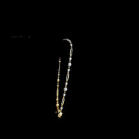 14K Yellow Gold 7.5" Station Bracelet with 18 Round Lab Diamonds in Prong and Black Rhodium Bezel Settings - 3.01 Carat Total Diamond Weight - Covaloro Fine Jewelry