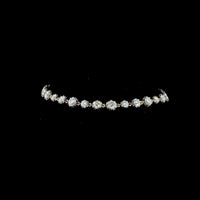 14K Yellow Gold 7.5" Station Bracelet with Prong and Bezel Set Round Lab-Grown Diamonds - 4.19 Carats Total Diamond Weight - Covaloro Fine Jewelry