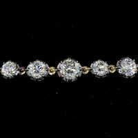 14K Yellow Gold 7.5" Station Bracelet with Prong and Bezel Set Round Lab-Grown Diamonds - 4.19 Carats Total Diamond Weight - Covaloro Fine Jewelry