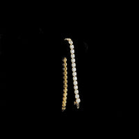 14K Yellow Gold 7.5" Tennis Bracelet with 36 Prong-Set Round Lab Diamonds - 15.60 Carat Total Diamond Weight - Covaloro Fine Jewelry