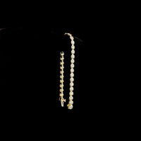 14K Yellow Gold 7.5" Tennis Bracelet with Bezel Set Round Lab Diamonds - 6.78 Carat Total Weight - Covaloro Fine Jewelry