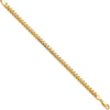 14K Yellow Gold 7" 5mm Solid Miami Cuban Link Bracelet with Lobster Clasp by Oro Pregiato