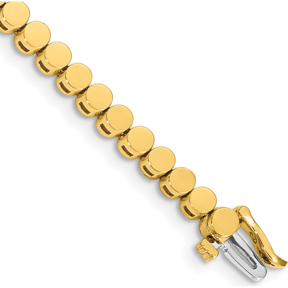 14K Yellow Gold 7" Add-a-Diamond Bracelet Mounting - Customizable to Hold 47 Round Diamonds (Up to 2.75mm) by Monteluci Fine Jewelry