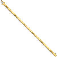 14K Yellow Gold 7" Add-a-Diamond Bracelet Mounting - Customizable to Hold 47 Round Diamonds (Up to 2.75mm) by Monteluci Fine Jewelry