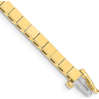 14K Yellow Gold 7" Add-a-Diamond Bracelet with 43 Stone Settings - Customizable Bracelet by Monteluci Fine Jewelry