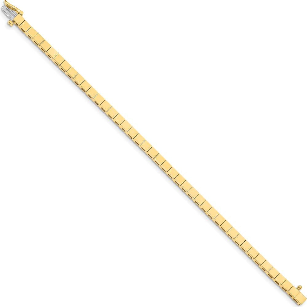 14K Yellow Gold 7" Add-a-Diamond Bracelet with 43 Stone Settings - Customizable Bracelet by Monteluci Fine Jewelry