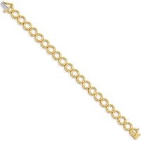 14K Yellow Gold 7" Add-A-Diamond Tennis Bracelet - Holds 22 Stones up to 3.25mm by Monteluci Fine Jewelry
