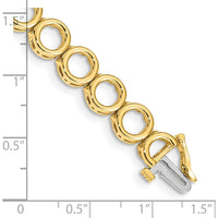 14K Yellow Gold 7" Add-A-Diamond Tennis Bracelet - Holds 22 Stones up to 3.25mm by Monteluci Fine Jewelry