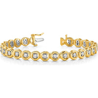 14K Yellow Gold 7" Add-A-Diamond Tennis Bracelet - Holds 22 Stones up to 3.25mm by Monteluci Fine Jewelry
