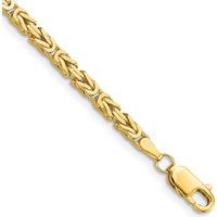 14K Yellow Gold 7" Byzantine Bracelet with Lobster Clasp by Oro Pregiato