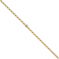 14K Yellow Gold 7" Diamond Oval Cluster Fancy Link Bracelet with 1" Extender - 0.15 Carats Total Diamond Weight by Oro Pregiato