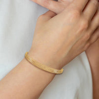 14K Yellow Gold 7" Graduated Stretch Mesh Bracelet by 0