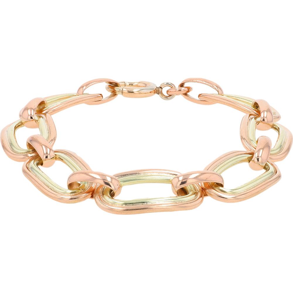 14K Yellow Gold 7 - Inch Fancy Link Bracelet - 23 Grams