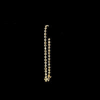 14K Yellow Gold 7-Inch Mixed Shape Tennis Bracelet with Bezel-Set Emerald, Marquise, and Oval Lab Diamonds - 2.74 Carat Total Weight - Covaloro Fine Jewelry