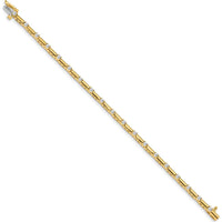 14K Yellow Gold 7-Inch Tennis Bracelet with 19 Round Diamonds - 1.00 Carat Total Diamond Weight by Monteluci Fine Jewelry