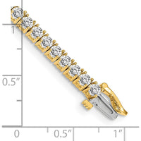 14K Yellow Gold 7-Inch Tennis Bracelet with 53 Round Diamonds - 4.92 Carat Total Diamond Weight by Monteluci Fine Jewelry