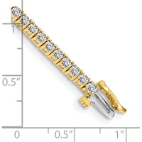 14K Yellow Gold 7-Inch Tennis Bracelet with 61 Round Diamonds - 3.05 Carat Total Diamond Weight by Monteluci Fine Jewelry