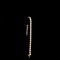 14K Yellow Gold 7-Inch Tennis Bracelet with Bezel-Set Round Lab Diamonds - 6.77 Carats Total Diamond Weight - Covaloro Fine Jewelry
