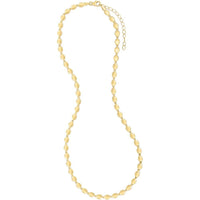 14K Yellow Gold 7" Pebble Bead Fancy Chain Bracelet with Lobster Clasp by Orozza Fine Jewelry