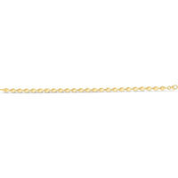 14K Yellow Gold 7" Pebble Bead Fancy Chain Bracelet with Lobster Clasp by Orozza Fine Jewelry