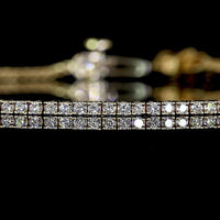 14K Yellow Gold 7" Tennis Bracelet with 122 Prong Set Round Lab Grown Diamonds - 1.05 Carats Total Diamond Weight - Covaloro Fine Jewelry