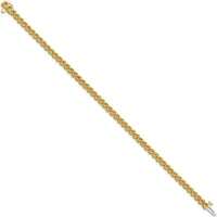 14K Yellow Gold 7" Tennis Bracelet with 53 Round Diamonds - 2.7mm by Monteluci Fine Jewelry