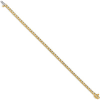 14K Yellow Gold 7" Tennis Bracelet with 56 Round Diamonds - 2.18 Carat Total Diamond Weight by Monteluci Fine Jewelry