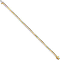 14K Yellow Gold 7" Tennis Bracelet with 62 Round Diamonds - 2.17 Carat Total Diamond Weight by Monteluci Fine Jewelry
