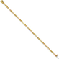 14K Yellow Gold 7" Tennis Bracelet with 68 Round Diamonds - 1.9mm Each by Monteluci Fine Jewelry