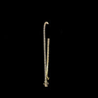 14K Yellow Gold 7" Tennis Bracelet with 82 Prong Set Round Lab Diamonds - 1.35 Carats Total Diamond Weight - Covaloro Fine Jewelry