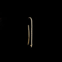 14K Yellow Gold 7" Tennis Bracelet with Bezel Set Round Brilliant Lab Diamonds - 2.52 Carat Total Weight - Covaloro Fine Jewelry