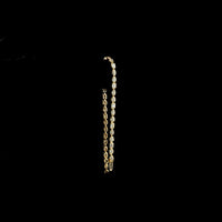 14K Yellow Gold 7" Tennis Bracelet with Mixed Shape Bezel-Set Lab Diamonds (Emerald, Marquise & Oval) - 2.45 Carats Total Diamond Weight - Covaloro Fine Jewelry
