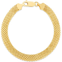 14K Yellow Gold 7mm Bismark Chain Necklace - 18" by Orozza Fine Jewelry