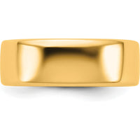 14K Yellow Gold 7mm Domed Comfort Fit Wedding Band for Men & Women by Luciano & Cie