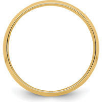 14K Yellow Gold 7mm Lightweight Comfort Fit Wedding Band - Size 10 by Luciano & Cie