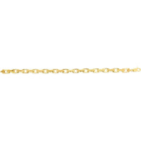 14K Yellow Gold 8.25" French Cable Chain Bracelet - 6.1mm Width by Orozza Fine Jewelry