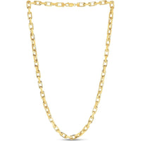 14K Yellow Gold 8.25" French Cable Chain Bracelet - 6.1mm Width by Orozza Fine Jewelry