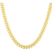 14K Yellow Gold 8.2mm Classic Miami Cuban Bracelet with Box Lock - 8.5" by Orozza Fine Jewelry